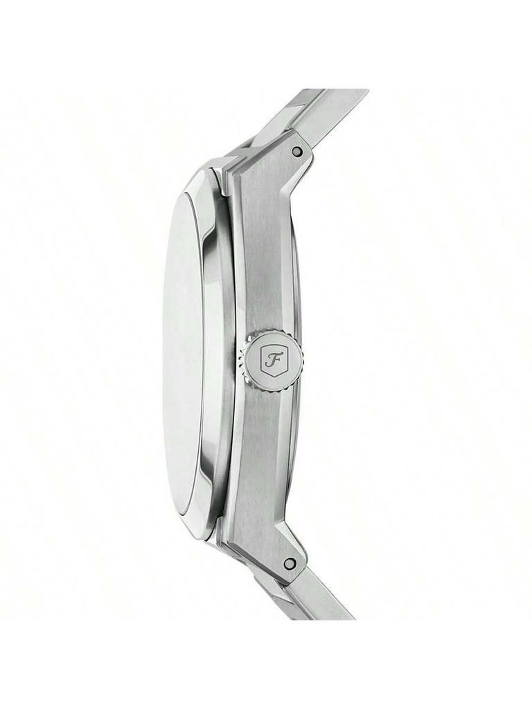 Fossil 42mm Black Dial Men's Watch - Stainless Steel Bracelet, Water-Resistant, Elegant Quartz FS5822