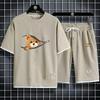 Men's Summer Fashion Sports Casual Suit – Short Sleeve T-shirt and Shorts Set