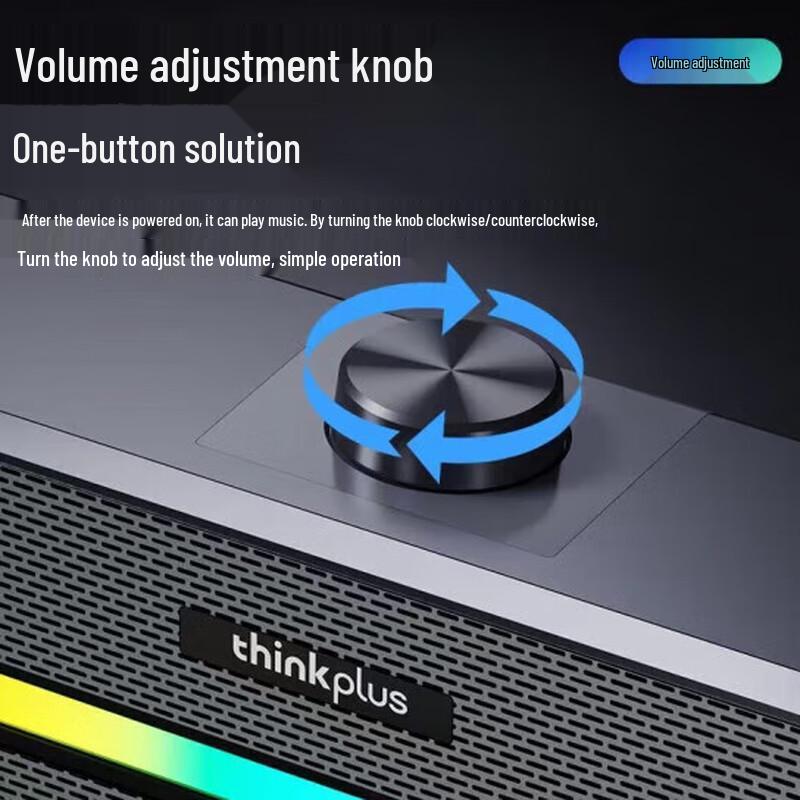 Lenovo TS33B Bluetooth Wired Desktop Soundbar Speaker