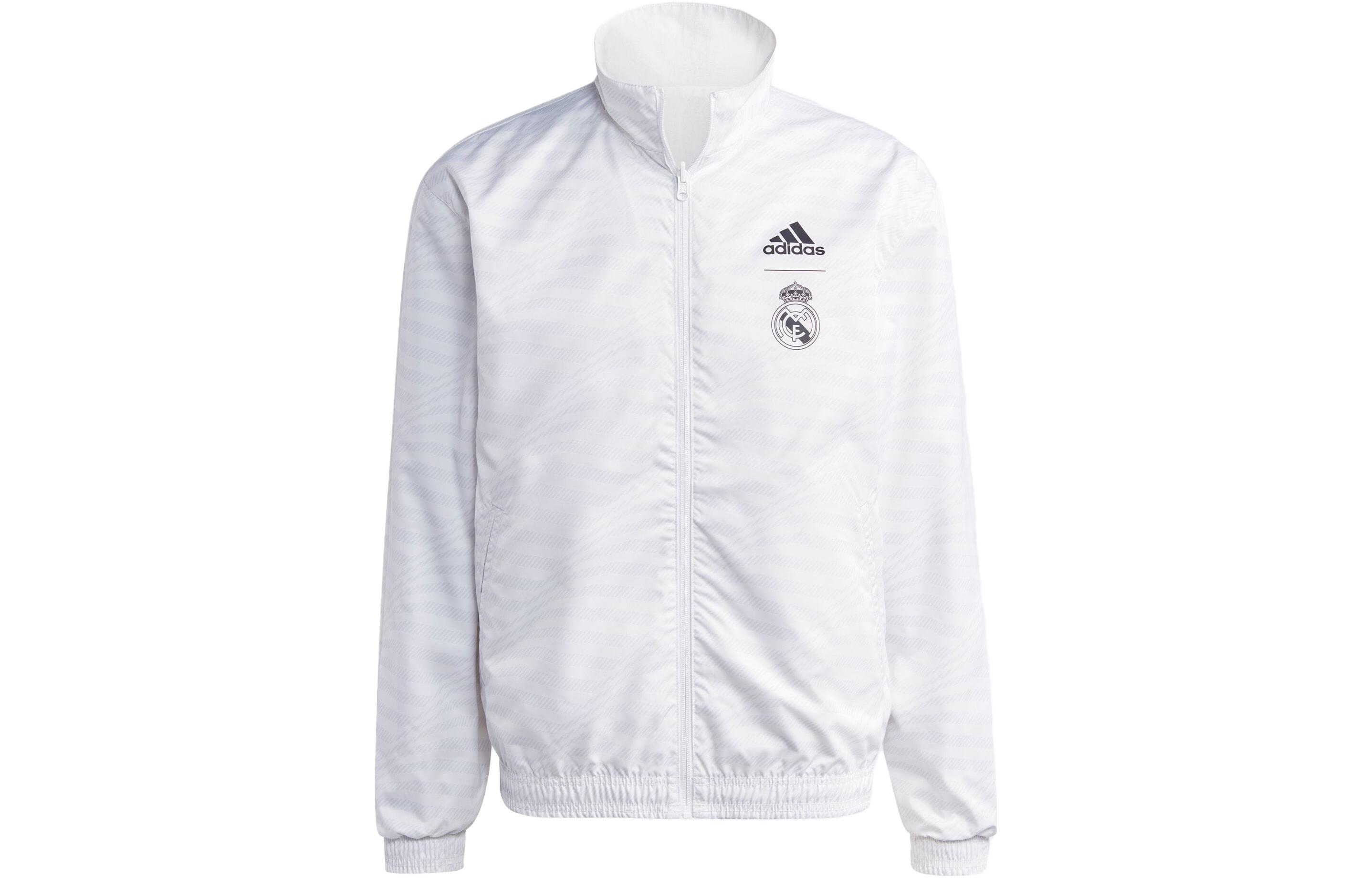 Adidas Jackets Men s White Stand Collar Moderate Other HT6458 S