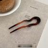 Elegant U-shaped Acrylic Hairpin for Women's Bun - New Chinese Style