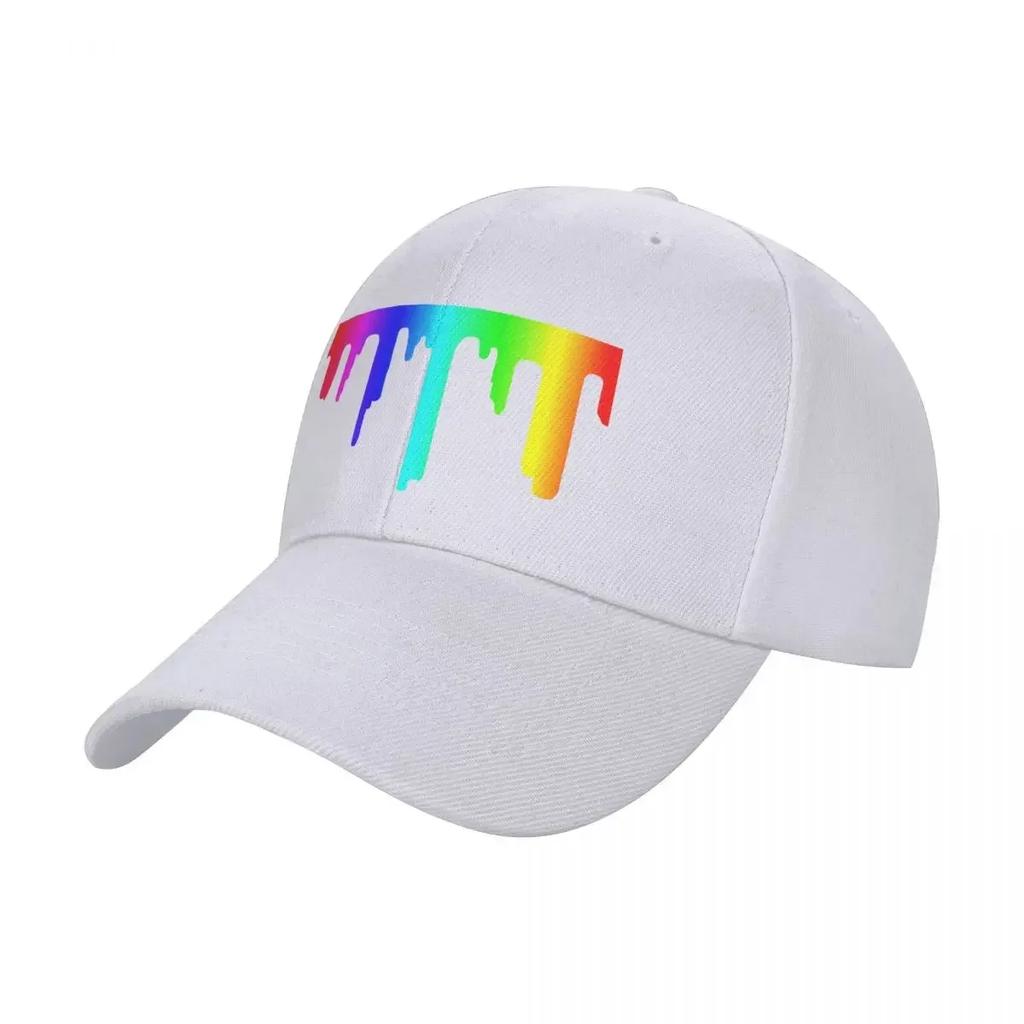 Rainbow Paint Drip Baseball Cap Sun Hat For Children Brand Unisex Cap Dad Hat Unisexs Tennis Womens
