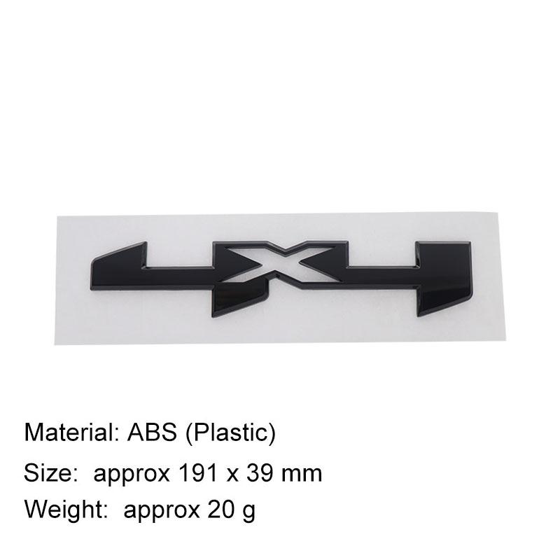 3D Premium ABS 4X4 For SUV Off Road Letter Sticker Tail Bumper Badge Auto Rear Trunk Emblem Accessories Exterior Decoration