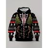 2026 Weihnachts-Hoodies Weihnachtsmann 3D-Druck Herren Damen Hoodie Sweatshirts Lässig Unisex Kapuzenpullover Oberteile Kleidung Mann Pullover