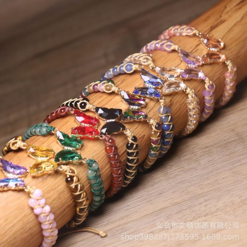 Turquoise Bamboo Bead Bracelet – Gold Accent Adjustable Boho Jewelry, Protection Healing Gift for Women