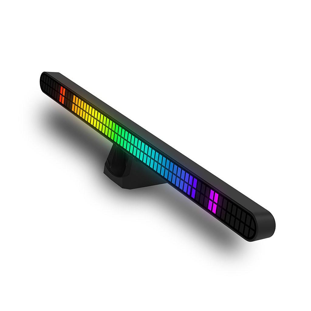 

RGB Rhythm Light: 64-bit Dual Row Pickup & Desktop Car Music Atmosphere Light