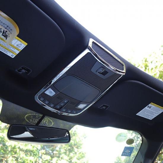 Chrome Car Interior Front Reading Light Lamp Trim Panle Cover For Ford F150 16+