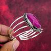 Rubin Zoisit Armreif Edelsteinschmuck, 925 Sterlingsilber massiv handgefertigter Armreif, neuestes Design Manschettenschmuck