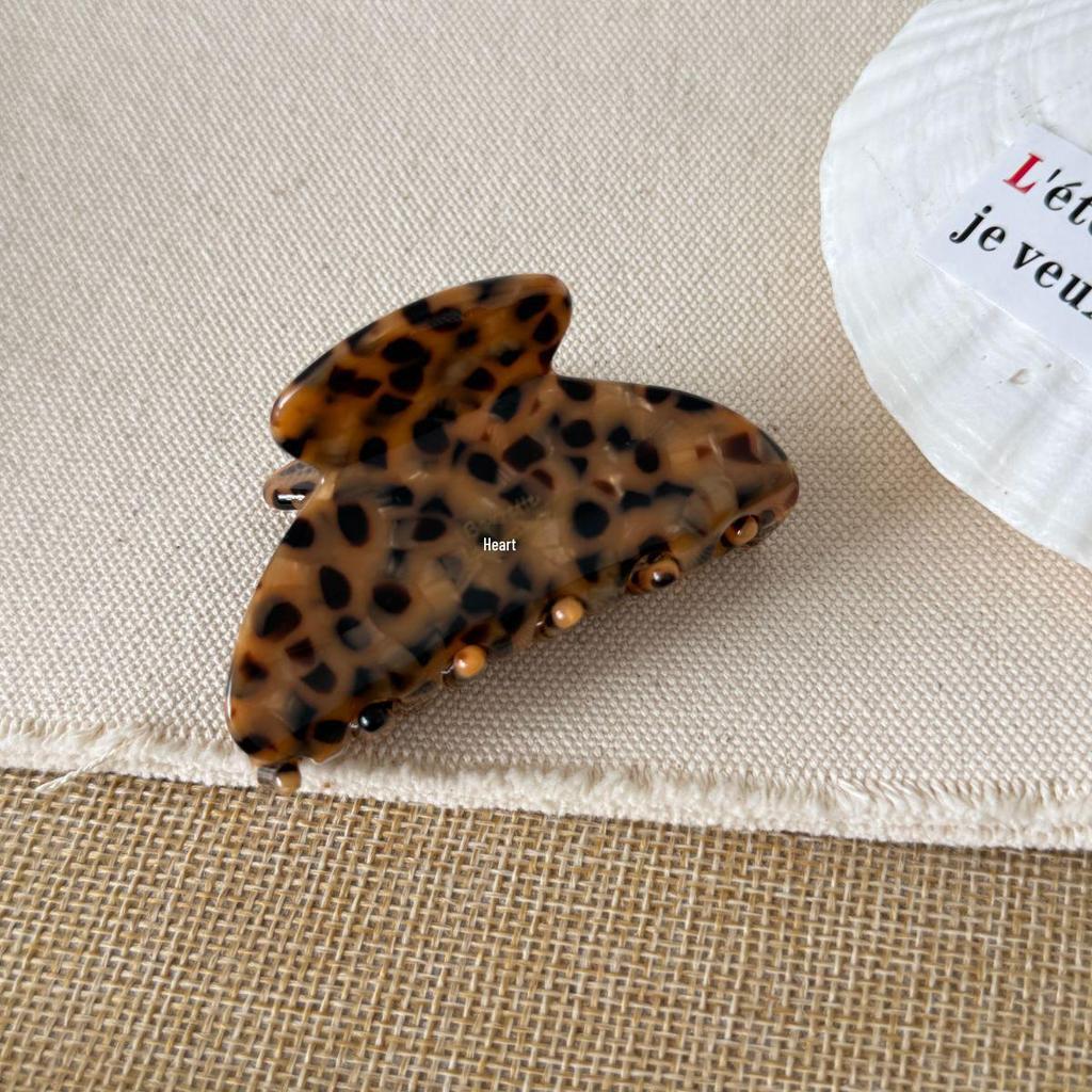Exquisite Korean Acetate Hair Clip - Small Claw for Back of Head, Half-Up Style