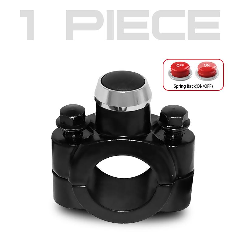 

Motorcycle Horn Switch 7/8 22mm Handlebar Spring Back ON OFF Button Start Switches for Motorbike ATV Sport Dirt Electric Bike