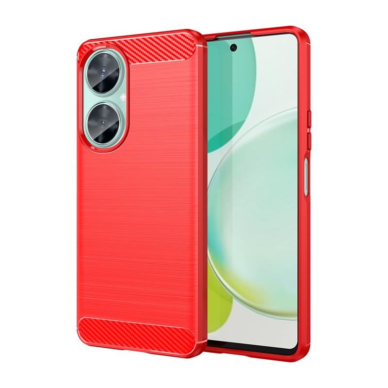 Для чехла Huawei Nova 11i Чехол для Huawei Nova 11i Противоударный противоударный силиконовый чехол из углеродного волокна для Huawei Nova 11i Чехол For Huawei Nova 11i красный