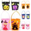 Storage Bucket Halloween Bag Halloween Decoration Gift Basket Halloween Candy Bag  Children's Toys