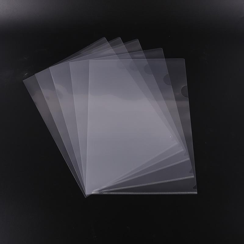 L-shaped A4 Transparent Plastic Document Clip Standard Thickness
