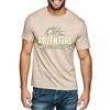 Oversized Summer Man tshirt Adventure Before Dementia Mountain Sunburst Short Sleeve Workout Round Neck Tshirt Teeshirt Male