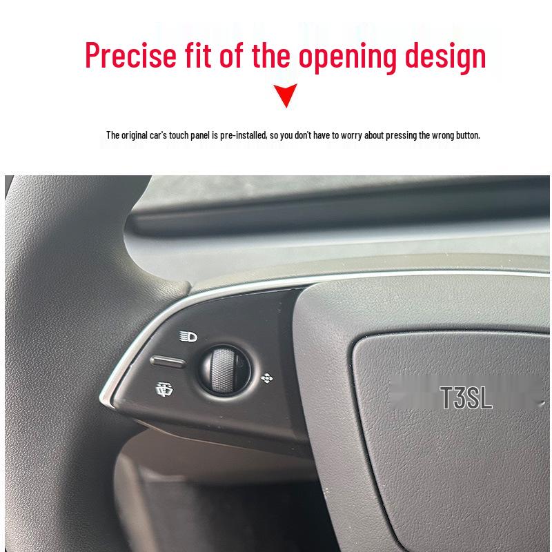 Protective Stickers for Tesla Model Y/3/YL Steering Wheel Buttons - Interior Upgrade