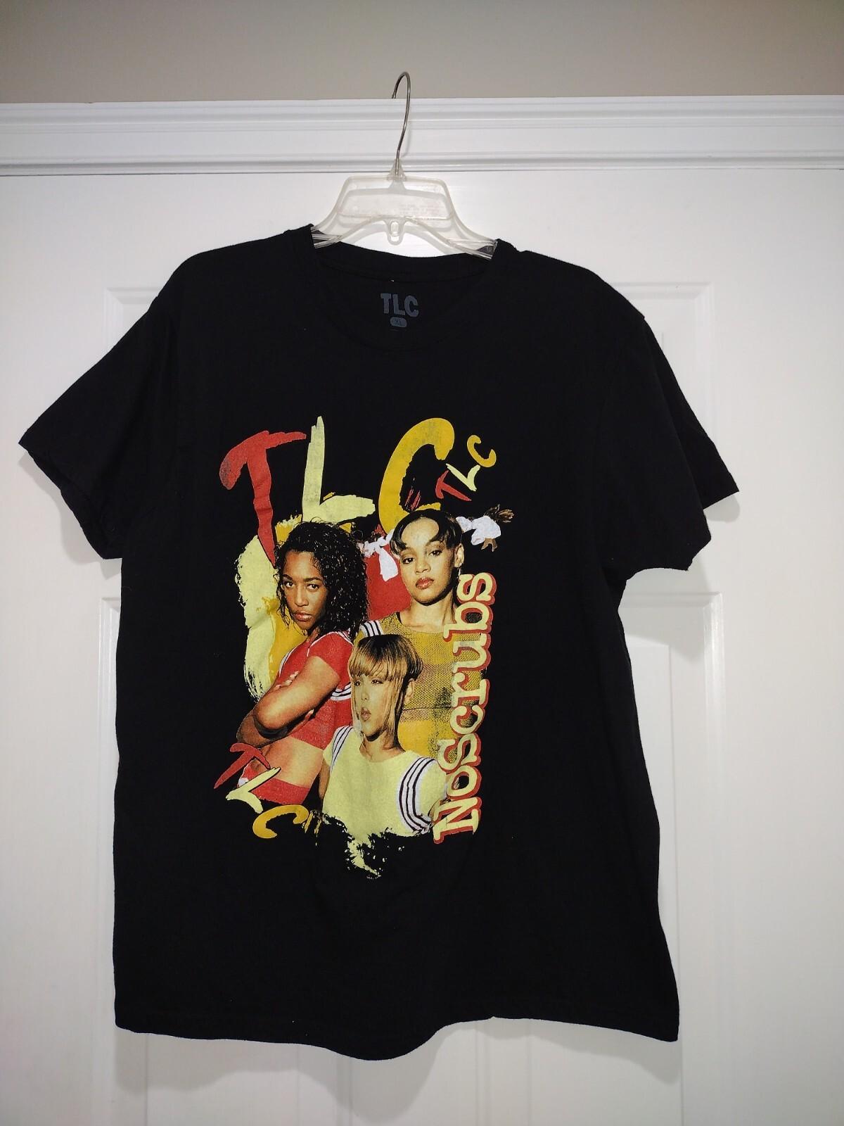 TLC No Scrubs 1999 Black Mens Unisex T-Shirt L