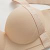 Women's Seamless Wireless Push Up Bra Anti Sagging Lift Side Support Wide Strap Comfort Half Cup Bra