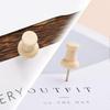Wood Push Pins Map Tacks Marking Pins Wooden Map Thumb Tacks With Steel Point For Cork Bulletin Board Craft Projects (natural Color)100pcs