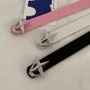 Metal Cross Star Buckle Belts Zinc Zinc Alloy Waistband Fashion Leather Belt  Women