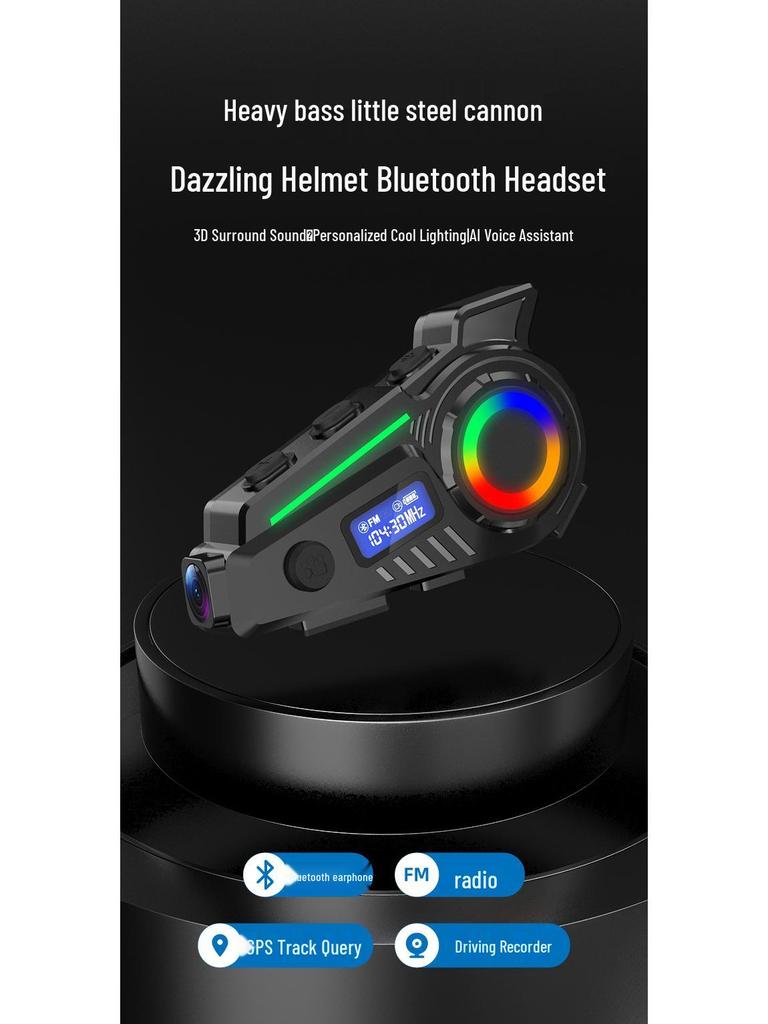 K19 Bluetooth Noise-Cancelling Waterproof Motorcycle Helmet Headset