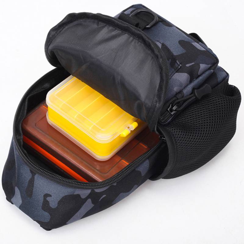 Ny Luya Brystveske Multifunksjonell Utendørs Sport Fritid Taktikk Lerret Crossbody-veske Vanntett Bærbar Oppbevaringsveske for Fiskestang