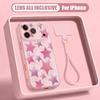 Colorful Stars Print Hand Strap Case For iPhone 17 Pro Max Hybrid TPU+PC Magnetic For Magsafe Matte Cover For iPhone 16 15 14 13 Pro Max