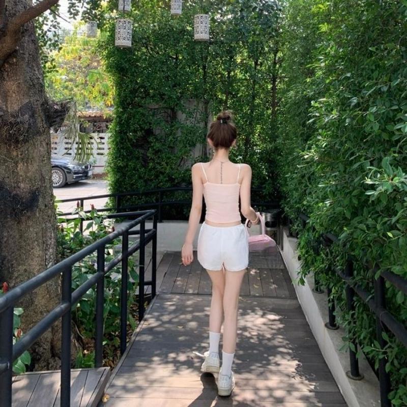 Sexy Women Lace Vest Sling Tops Sleeveless Tank Tops Solid Backless Fashion Lady Street Wear Inner Tees Girls Y2K Tops