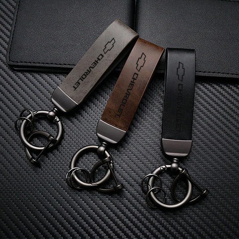 Porte-clés Logo Voiture Porte-clés en Cuir Haute Qualité Intérieur Auto Pour Chevrolet Corsa Aveo Matiz Onix Camaro Colorado Cobalt Groove