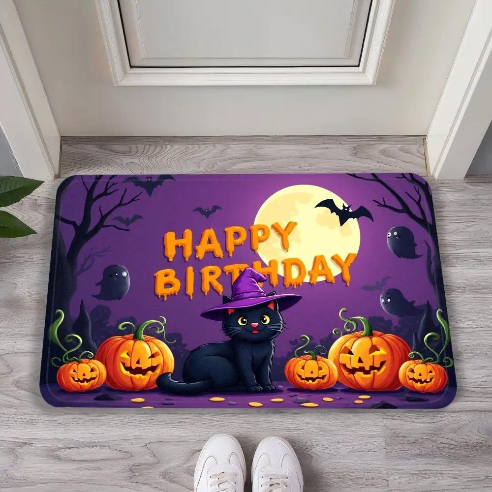 Halloween Carpet, Entrance Door, Foyer, Floor Mat, Bedroom, Bathroom, Festival Set, Scream Mat, Home Decoration