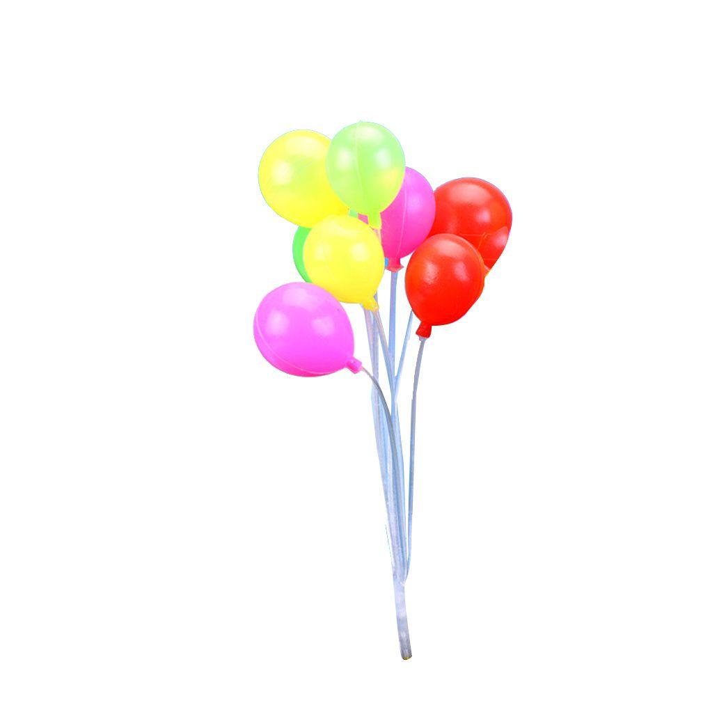 

1 пучок круглых разноцветных миниатюрных воздушных шаров в форме сердца для украшения торта в стиле скрапбукинга, поделки своими руками, разноцветные воздушные шары