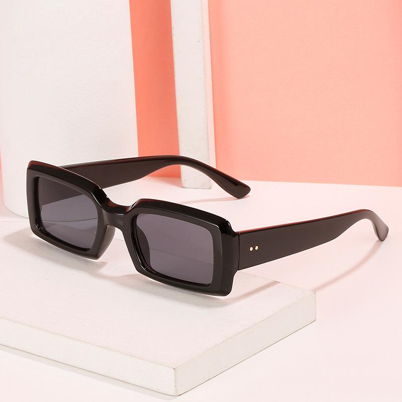 

Ins популярные модные прямоугольные солнцезащитные очки женские ретро желе цвета очки солнцезащитные очки UV400 мужские квадратные синие фиолетовые солнцезащитные очки