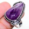 Sage Amethyst Gemstone Handmade 925 Sterling Silver Jewelry Ring Size 10