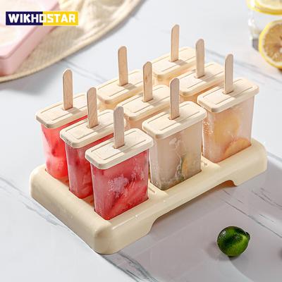 Dondurma Popsicle Kalıp DIY Dondurma Makinesi Ev Yapımı Buz Kutusu Plastik Çubuk ile Buz-lolly Kalıp Buz Küpü Tepsi Mutfak Aletleri