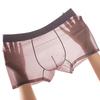 Herren Boxershorts Mittelhoher Bund Elastischer Bund U-Konvex Shorts Slips Einfarbige Schmale Passform Dehnbar Basic Design Unterhosen