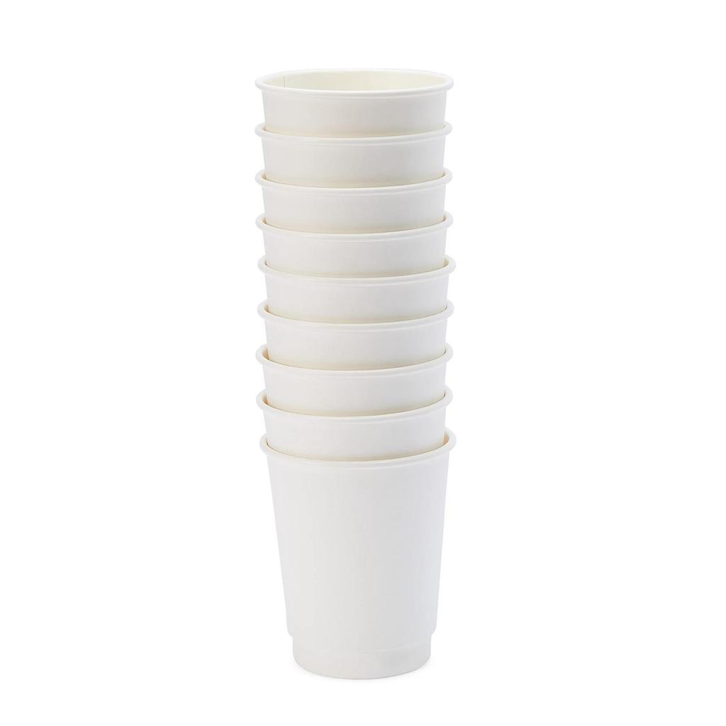 Disposable Coffee Cups Beverage Paper Cup and Cold No Leakage Eco Friendly for Water Milk
