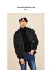 Men's Autumn Letter Print Baseball Collar Jacket with Large Pockets