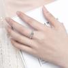 Exquisite 925 Silver Four Claw Moissanite Ring 1-3 Carats Rings for Women Wedding Birthday Luxury Jewelry