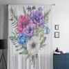 Flower Plant White Tulle Sheer Curtains for Living Room Decoration Curtain for the Room Bedroom Kitchen Voile Organza Curtains
