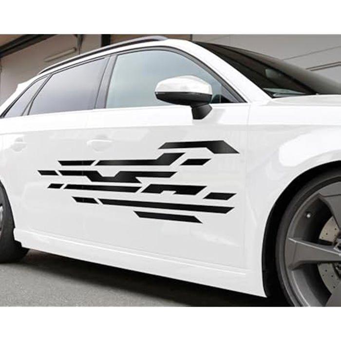 Samolepicí fólie na auto - FOLIATEC - Car Design Street - Černá - Sada 2 kusů - Plast