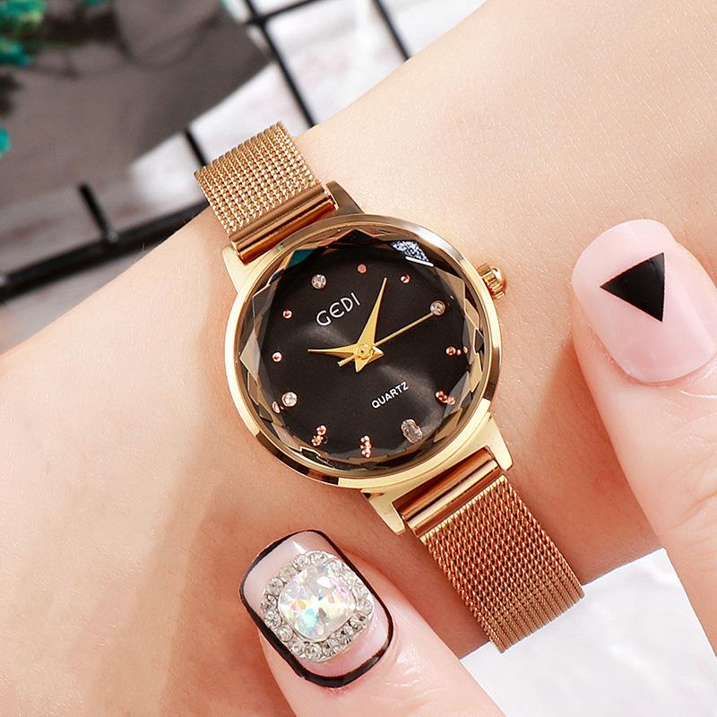 Small Student Watch, Simple Literary Waterproof Stainless Steel Mesh Belt Watch, Women'S Versatile Quartz Watch