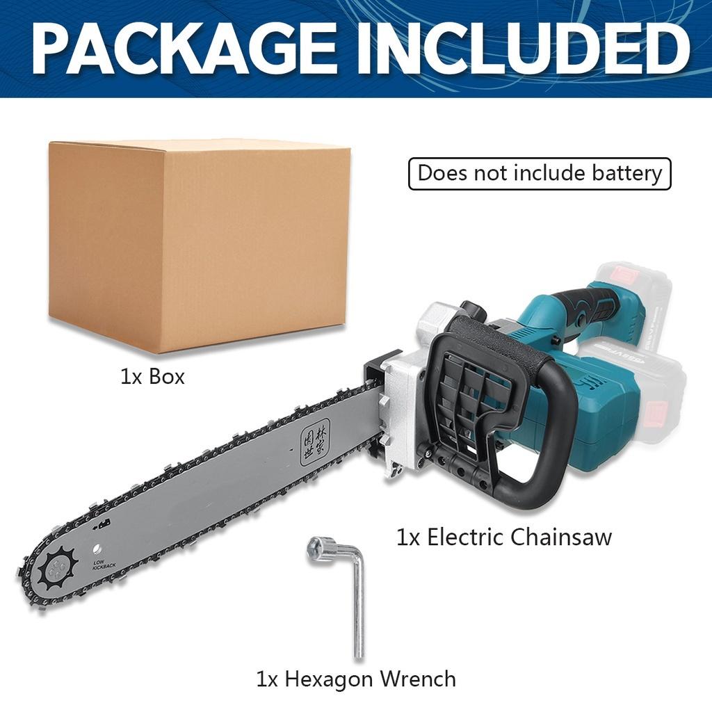 588vf 16 Inches Electric Chain Saw Electric Brushless Motor Woodworking Chain Cordless Saw for Battery  2500W