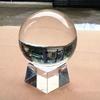 Transparent Crystal Ball Stand Multi Color Changing Crystal Display Lamp Base  Desktop