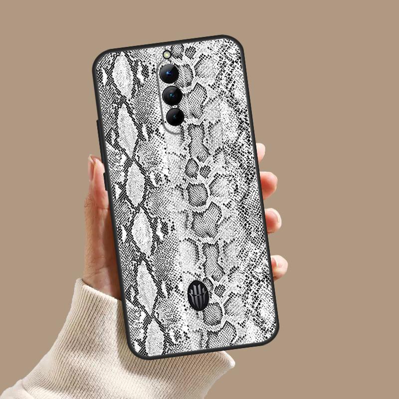 Snake Skin Case For ZTE Nubia Red Magic 10S 9S 8S 8 9 10 11 Pro Plus 5G 6R 6 7 6S 7S Pro 10 Air Cover