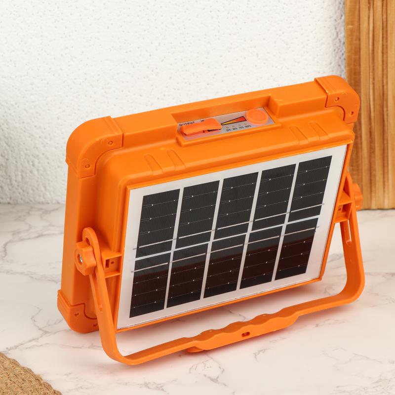 Led Solar Usb Charging Emergency Waterproof Floodlight Portable Outdoor Camping Night Market Stall Lighting