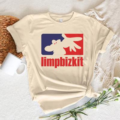 Limp Bizkit Koszulki Damskie Japońska Koszulka Dziewczęca Streetwear Ubrania Anime Casualowe T-shirty Oddychająca Koszulka Hip Hopowa