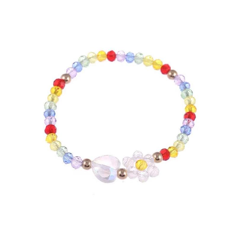 Flower Beads Korea Fashion Jewelry High-end Natural Opal Beads Beaded Copper Inlaid Zircon Pearl Female Bracelet