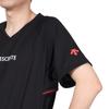 Short Sleeve Short Sweat Quick Mesh Material Easy To Club Black XO [DESCENTE] Shirt, Volleyball, Sleeve, Absorbent, Drying, Breathable, Arrangement,