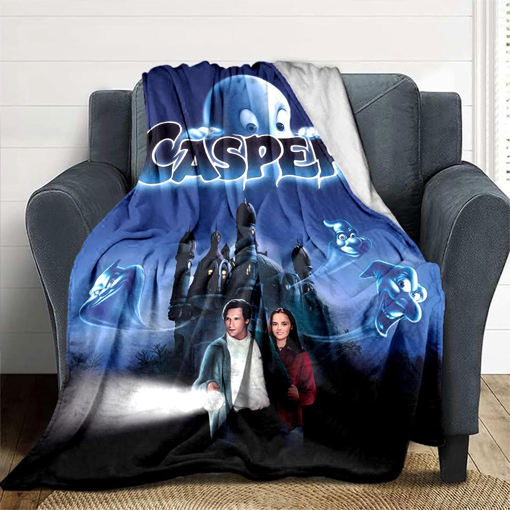 1pc Casper3 Blanket, Gift, for Men and Women, Soft Blanket, Good for Sofa Bed Couch Travel, Lightweight Flannel Blanket