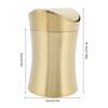 With Lid Countertop Trash Can 1.5 L Tiny Waste Basket Reusable Desktop Waste Bin  Desk Area
