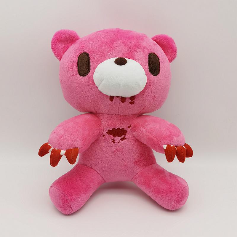 Anime Gloomy Bear Plush Doll Cartoon Soft Bloodthirsty Plushie Dolls Cute Animal Bear Stuffed Toys Kids Birthday Christmas Gifts